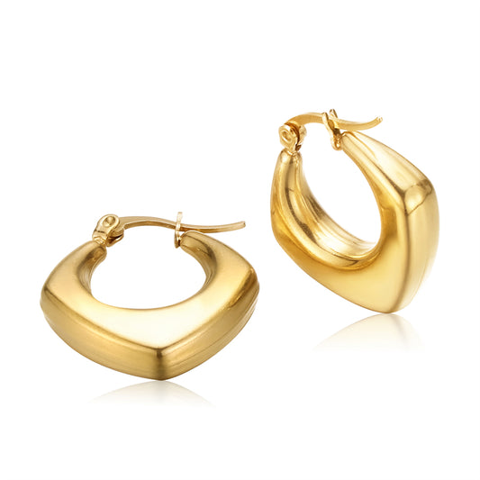 Chunky 18k Gold Earrings