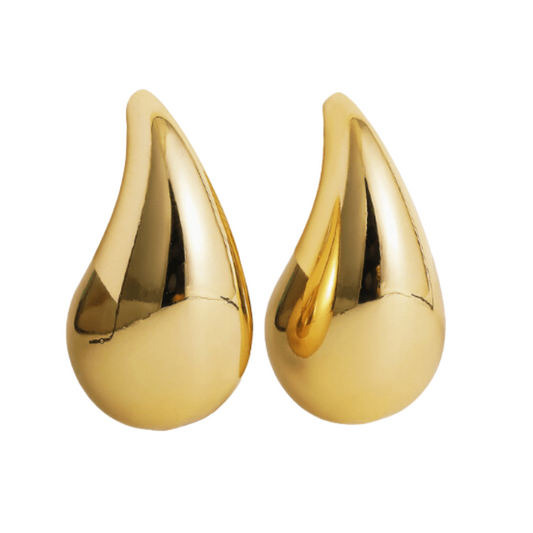 18K Teardrop Gold Plated Earrings